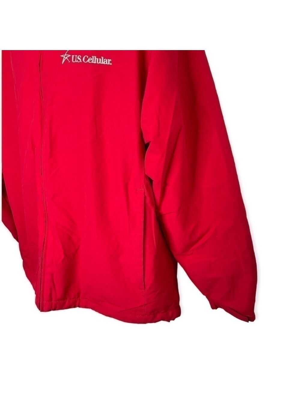Lands’ End Red Full Zip Jacket Men’s Size L (42-44) - Picture 3 of 10